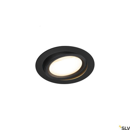 SLV oprawa sufitowa LED Oculus 11W 780lm 2000/3000K 100° ściemnialna czarna Ø12cm (wpuszczana) 1004668