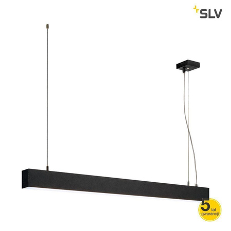 SLV lampa wisząca LED Glenos 43W 3300lm 4000K czarna 1001403