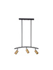 Luces Exclusivas żyrandol / lampa wisząca Cayes 3xGU10 czarno/złota LE42617