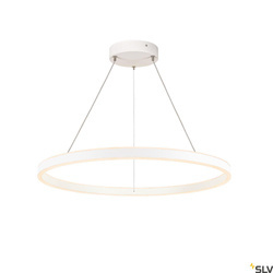 SLV lampa wisząca LED One 80 34W 1270lm 3000/4000K 130° ściemnialna biała Ø80cm 1004764