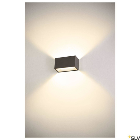SLV kinkiet zewnętrzny LED Sitra M 14W 1700lm 3000/4000K 95° antracytowy IP44 1005151