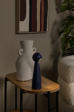 Lucide lampa stołowa Ipsos LED ściemnialna 3000K zasilanie akumulatorowe niebieska 33500/03/35