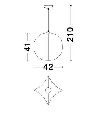 Luces Exclusivas lampa wisząca LED Mapiri Ø 42 cm E27 1x12W IP20 biała LE44747