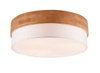 Trio plafon Seasons 3xE27 biały/drewno 611500301