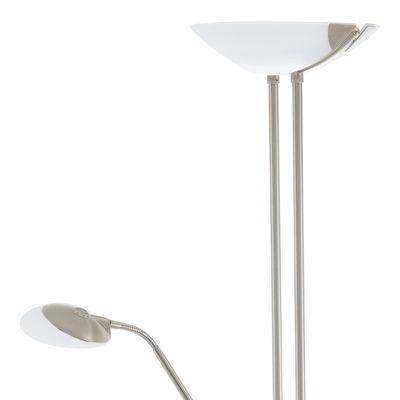 Eglo lampa podłogowa LED Baya 1 (20W 1950lm + 2,5W 240lm + 2,5W 250lm) 2440lm 3000K nikiel 180cm 93874