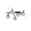 Emibig plafon Smart 5 5xE14 czarno/dymiony 1104/5
