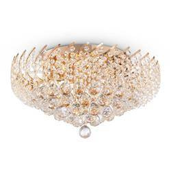 Maytoni plafon Karolina 9xE14 Ø51cm złoty DIA120-09-G