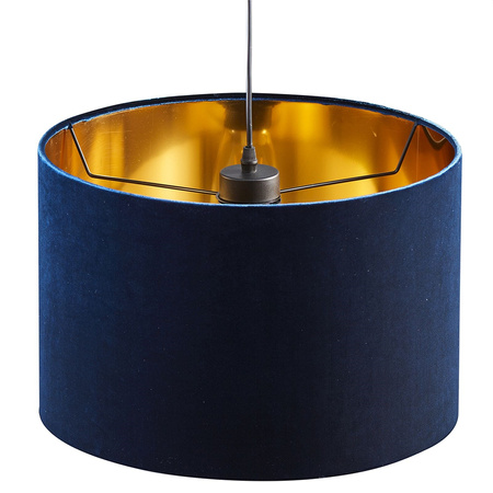 TK Lighting lampa wisząca Tercino E27 złoto/granatowa 6172