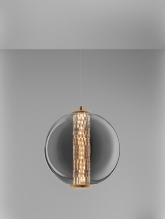 Luces Exclusivas lampa wisząca LED Morros Ø 22 cm 8W 934lm 3000K IP20 złoto/czarna LE44489