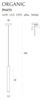 Maxlight lampa wisząca LED Organic I 1W 60lm 3000K złota P0459