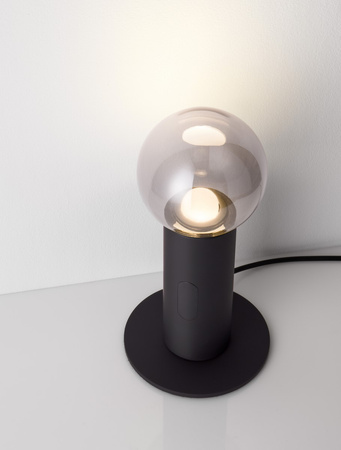 Luces Exclusivas lampa stołowa LED Barbara ściemnialna Ø 15 cm 11W 797lm 3000K IP20 wys. 30 cm czarna LE44551