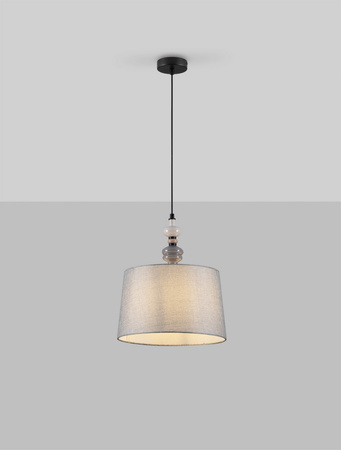 Luces Exclusivas lampa wisząca LED Alem Ø 34 cm E27 1x12W IP20 szara LE44204