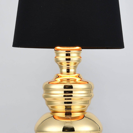 Step Into Design lampka biurkowa Queen E27 czarno/złota MT-8046-18 black gold