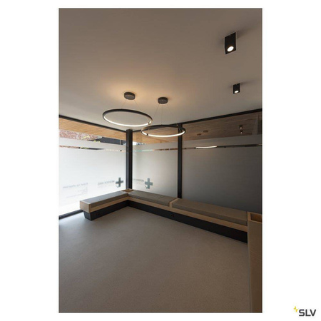 SLV lampa wisząca LED Halo 35W 2200lm 3000/4000K czarna 1002911