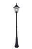 Lutec latarnia solarna London E12 (załączono LED 6W 300lm 2700K) czarna 227cm IP44 6951301189