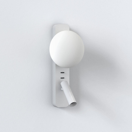 Astro kinkiet (z reflektorkiem) Zeppo Reader G9 + LED 4,1W 143lm 2700K biały mat 1176008