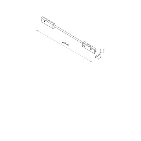 Nowodvorski uniwersalny moduł przewodzący do szynoprzewodu 1-fazowego Nano-Lvm czarny 11735