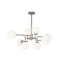 Maytoni żyrandol / lampa wisząca Erich 8xE14 nikiel MOD221-PL-08-N