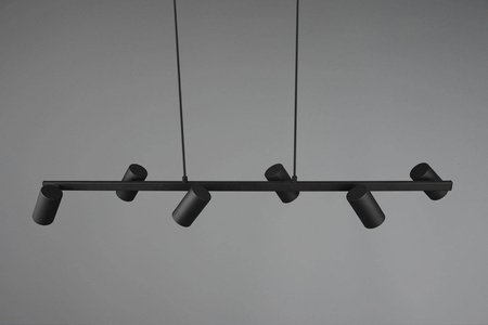Trio lampa wisząca (reflektorki) Marley 6xGU10 czarna 302400632