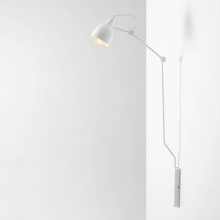 Aldex kinkiet Aida łamany E27 biały 814C