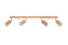 Sollux plafon (reflektorek) Berg 4 4xGU10 drewniany SL.1042