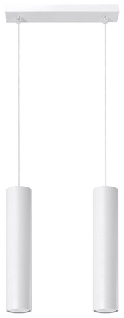 Sollux lampa wisząca Lagos 2 2xGU10 biała SL.0324