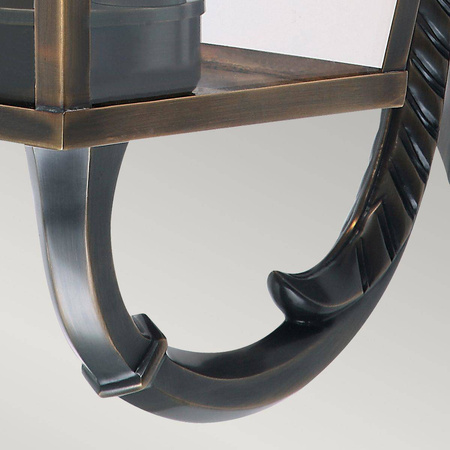 Elstead kinkiet zewnętrzny Mansion House 3xE14 mosiężny IP44 MANSION-HOUSE-WB1-BR