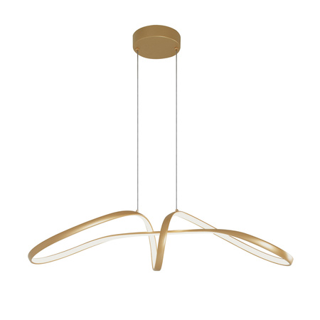 Kaja lampa wisząca ściemnialna Snow 40W 4800lm 3000/4000/6000K złota K-8235