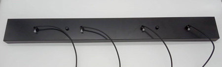 Step Into Design lampa wisząca Linea 4xG9 czarna XT068-4P