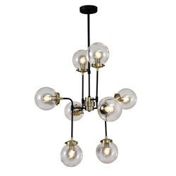 Italux żyrandol / plafon Odelia 8xE14 czarny V1009-8