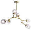 Step Into Design żyrandol / lampa wisząca Modern Orchid 6 6xE27 złota ST-1232-6 GOLD transparent