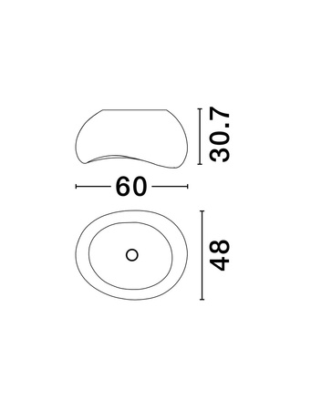 Luces Exclusivas lampa sufitowa LED Palinza E27 1x12W IP20 wys. klosza 30,7 cm biała LE45326