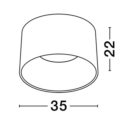 Luces Exclusivas lampa sufitowa LED Bajo Ø 35 cm 24W 1268lm 3000K IP20 czarna LE44264