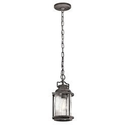 Elstead lampa wisząca zewnętrzna Ashland Bay E27 szara IP44 KL-ASHLANDBAY8-S