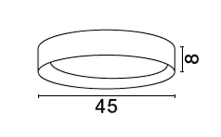 Luces Exclusivas lampa sufitowa LED Rosita ściemnialna Ø 45 cm 40W 2312lm 3000K IP20 biało/drewniana LE43587