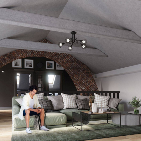 Sollux kinkiet Artemis E14 czarny SL.1108