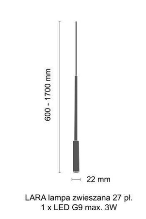 Amplex lampa wisząca Lara G9 złota 8346