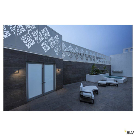 SLV kinkiet zewnętrzny z czunikiem ruchu LED Flat 14W 750lm 3000/4000K antracytowy IP54 1002990