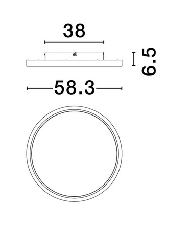 Luces Exclusivas lampa sufitowa LED Gracia ściemnialna z pilotem Ø 58,3 cm 49W 3136lm 2700-5000K IP20 biała LE44411