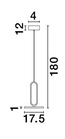 Luces Exclusivas lampa wisząca LED Acachi Ø 17,5 cm 12W 840lm 3000K IP20 czarna LE43551