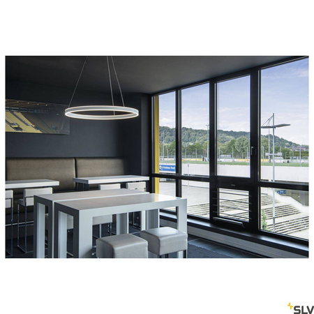 SLV lampa wisząca LED One 80 34W 1270lm 3000/4000K 130° ściemnialna biała Ø80cm 1004764