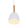 TK Lighting lampa wisząca Nord E27 biało/drewniana 4868