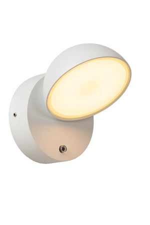 Lucide kinkiet zewnętrzny Finn LED 1x12W 3000K IP54 biały 22865/12/31