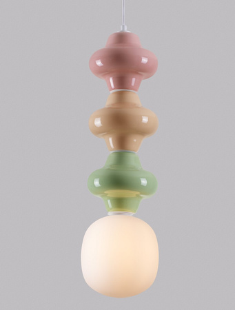 Luces Exclusivas lampa wisząca LED Vilrosa Ø 18 cm E14 1x5W IP20 wielokolorowa LE44566