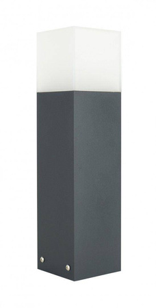 Su-ma lampa stojąca zewnętrzna Cube Max E27 popielata 40cm IP44 CB-MAX 400 DG