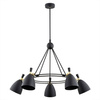 Argon żyrandol / lampa wisząca Charlotte 5xE27 czarno/mosiężna 2118