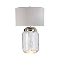 Quintiesse lampka biurkowa Sola 2xE27 + GX53 srebrna QN-SOLA-TL-L