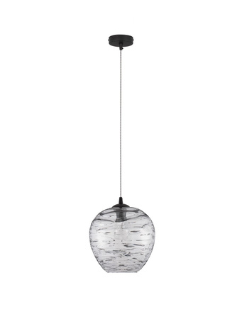 Luces Exclusivas lampa wisząca LED Bambu Ø 25 cm E27 1x12W IP20 czarna LE43418