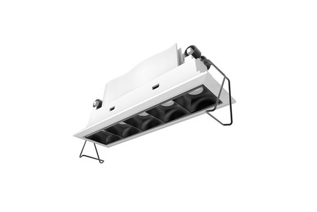 Luces Exclusivas oprawa sufitowa wpuszczana LED Calinda 10W 820lm 3000K IP32 biało/czarna LE65122