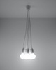 Sollux lampa wisząca Diego 5 5xE27 biała SL.0571